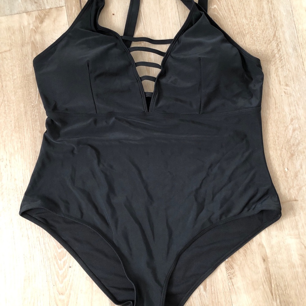Plus size woman swimsuit